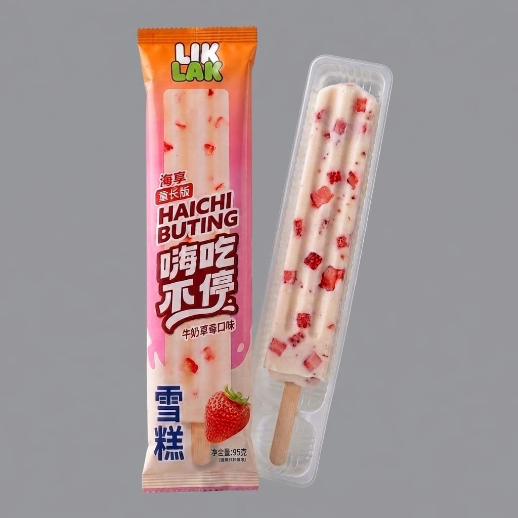 Liklak Strawberry Milk Ice Cream Bar