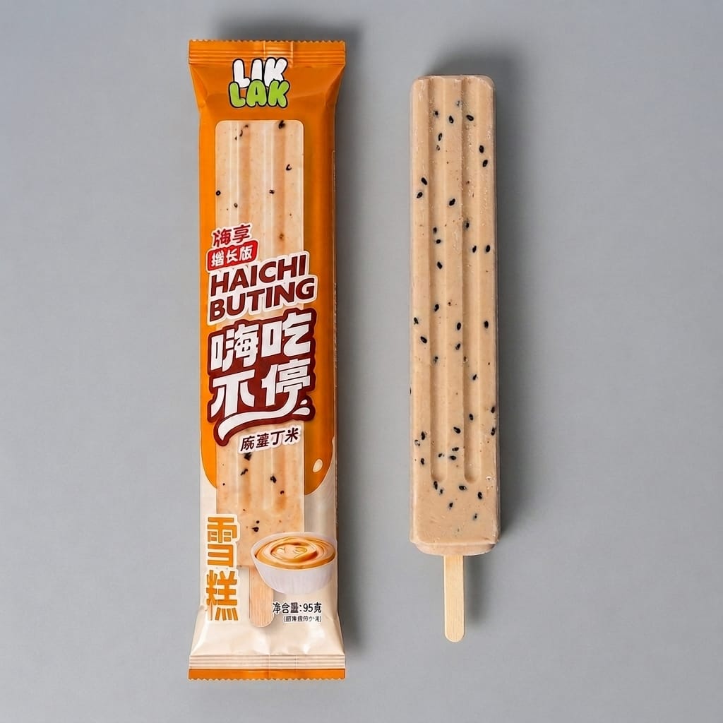 Liklak Black Sesame Milk Ice Cream Bar